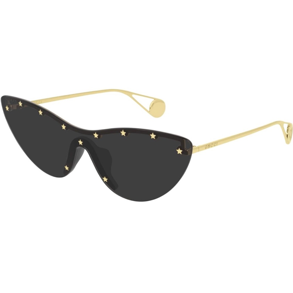 GUCCI rimless cat eye sunglasses with star detail